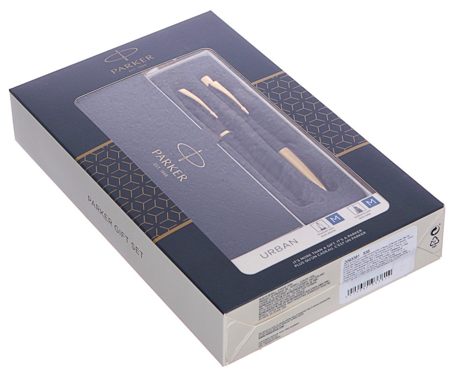 EAN 3026980933814 - Parker 2093381 juego de bolígrafos Negro, Oro 2 pieza(s) imagen 3