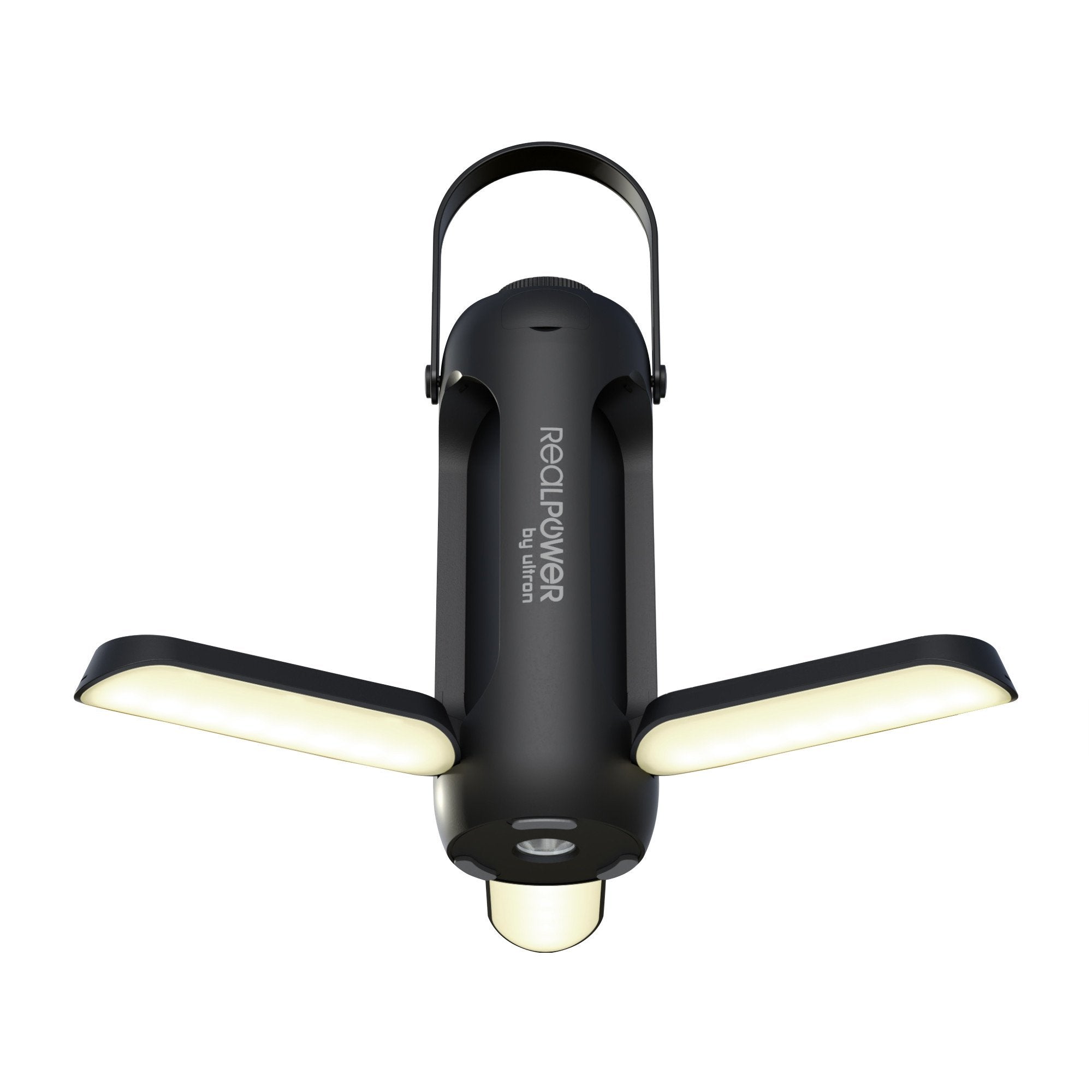 Realpower Led Outdoor Light 190,Solar,Negro,6.000mah