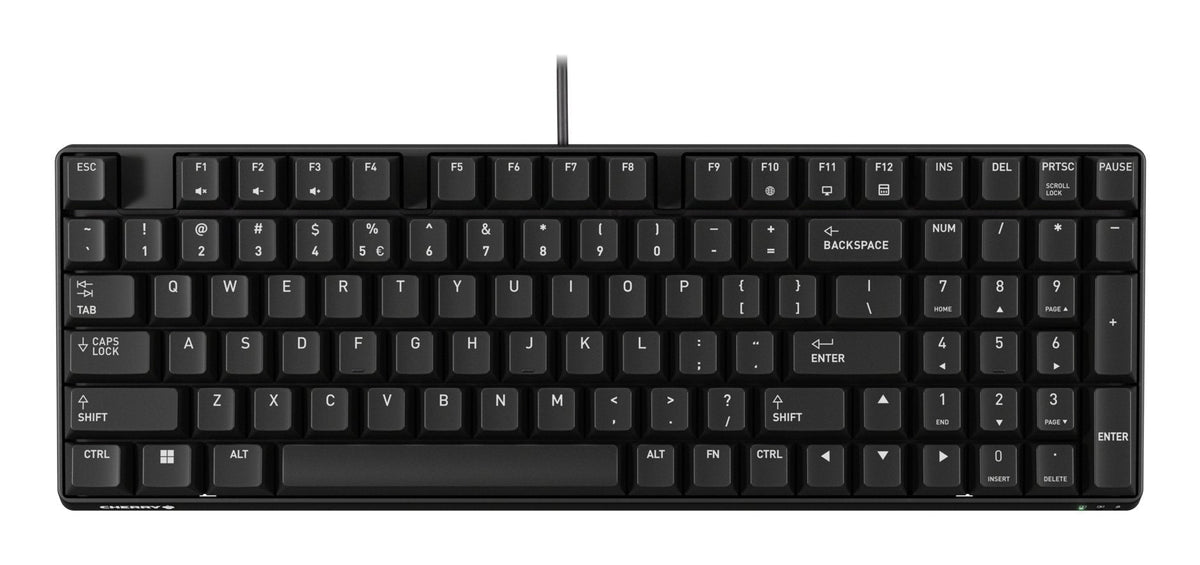 Cherry K37id, Completo Tamaño (100%), Con Cable, Usb, Membran Key Switch, Qwerty, Negro