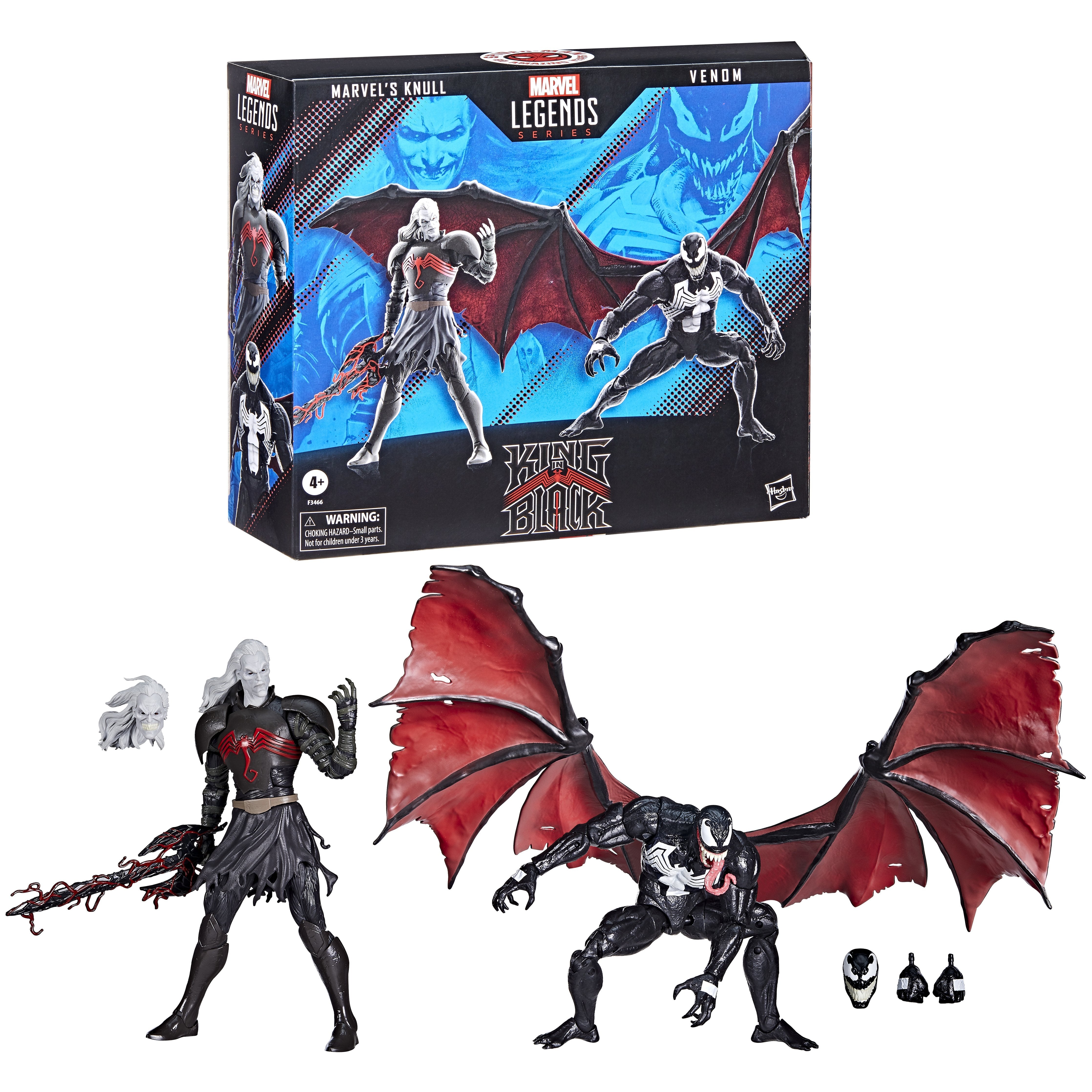 Set 2 Figuras Mavel Knull Y Venom King In Black Marvel Legends 15cm