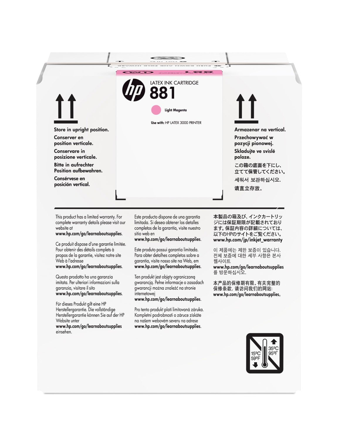 EAN 887758106693 - HP 881 5-liter Light Magenta Latex Ink Cartridge cabeza de impresora Inyección de tinta térmica imagen 1