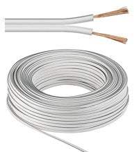 Bobina De 10 Metros Cable Altavoz Blanco 2x0,50mm Cobre Goobay