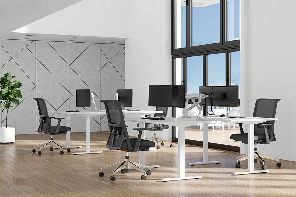 Neomounts Soporte Dual 100x100 -15kg 17-35'' Blanco