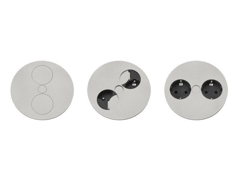 Toma De Empotrar Bachmann Twist 2s Con Cargador Usb, Acero Inoxidable