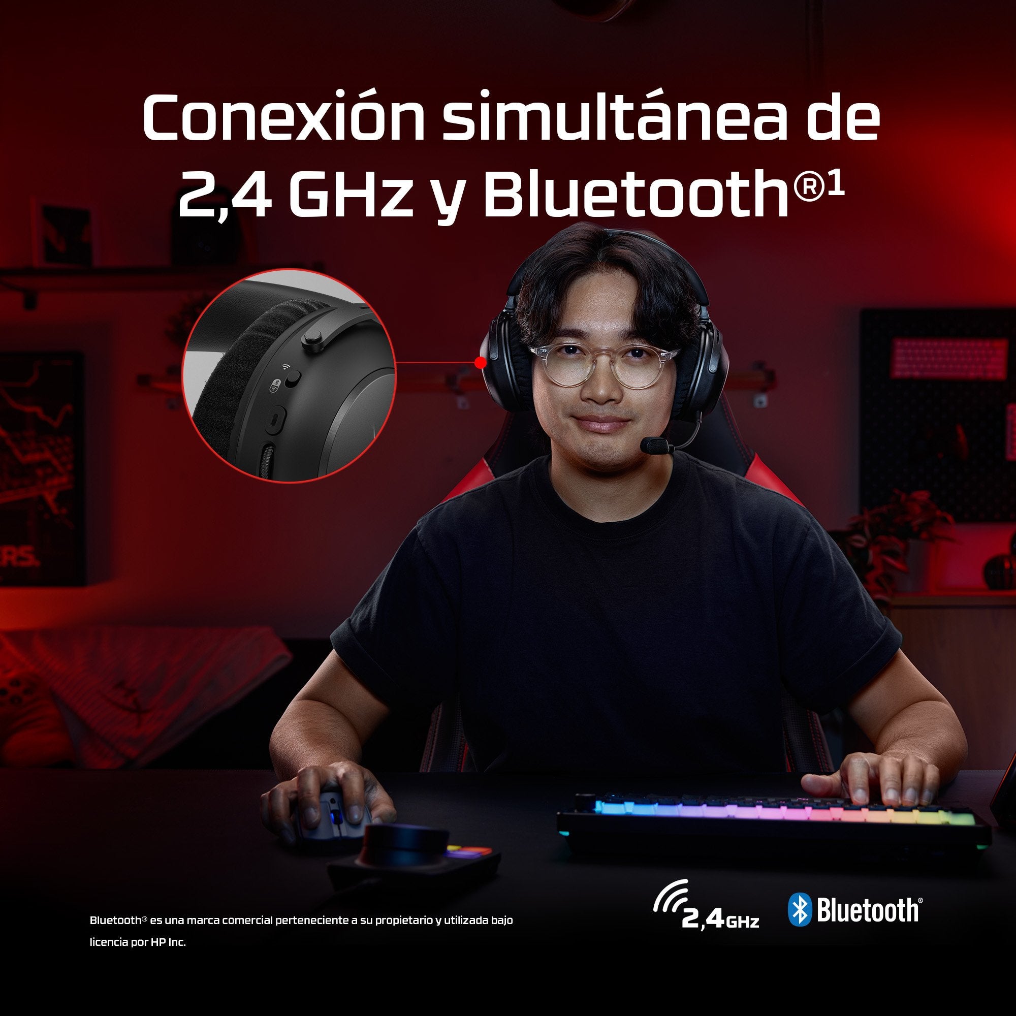 EAN 0198701216179 - HyperX Cloud Alpha 2 Inalámbrico Diadema Juego Bluetooth Negro imagen 8