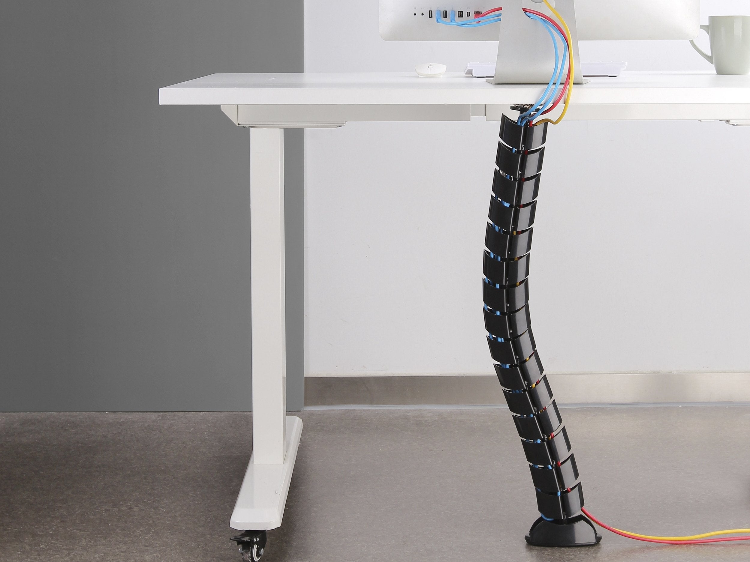 Equip 650861 Organizador De Cables Escritorio Pasacables Negro 1 Pieza