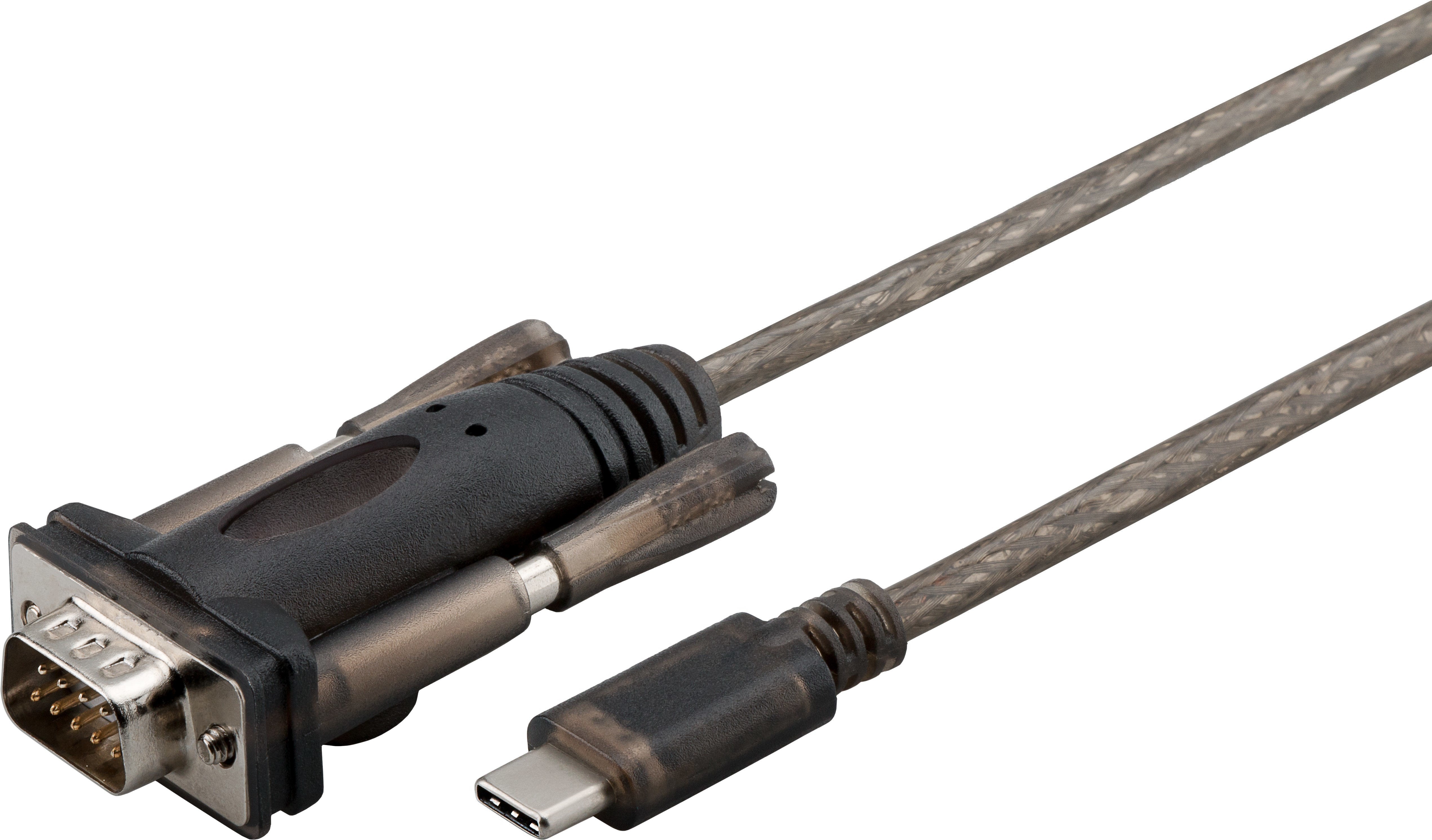 Goobay 56589 Cable De Serie Marrón 1,5 M Db-9