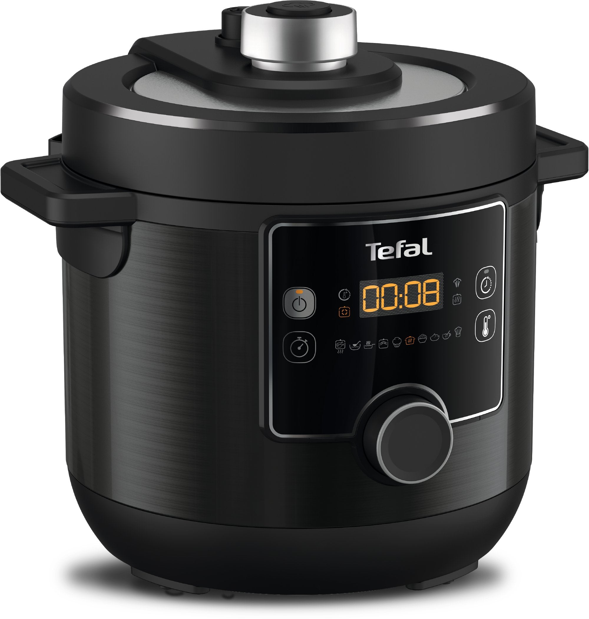 Tefal Cy7788 Olla Multifunción Turbo Cocina Y Fry, Negro