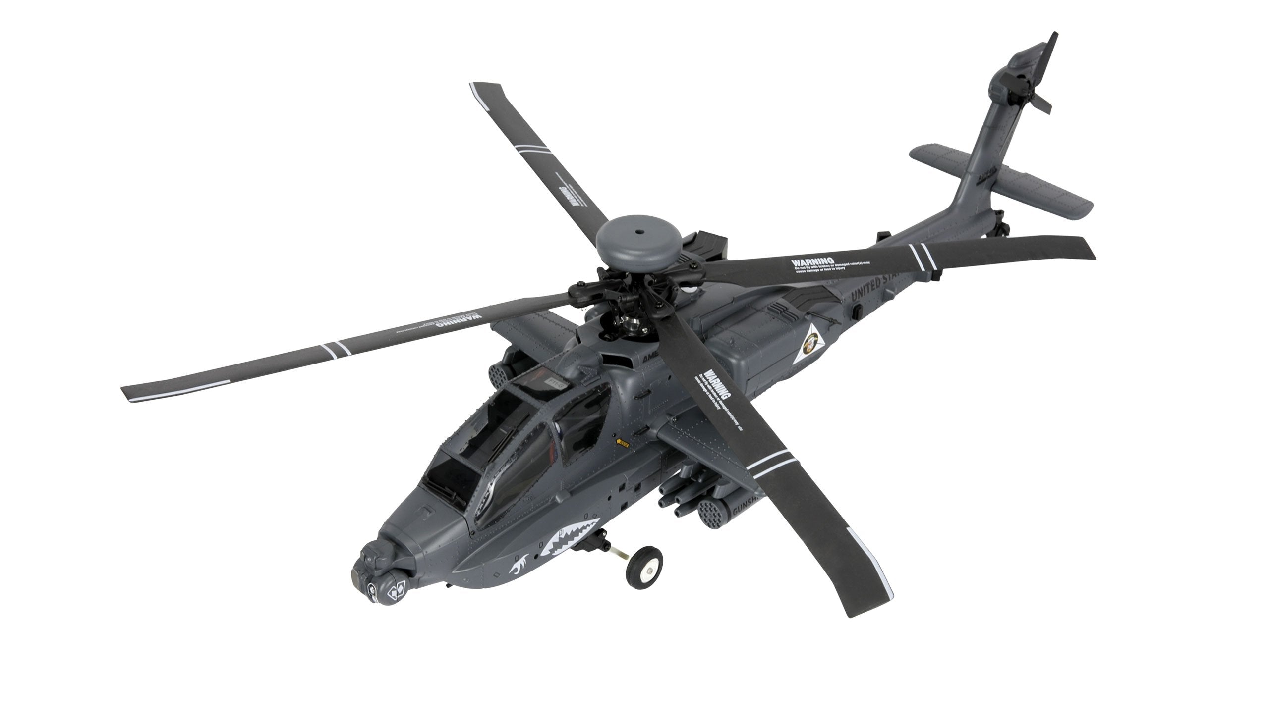 Amewi Apache Ah-64d Cp Helikopter 6g 3d Rtf Gris