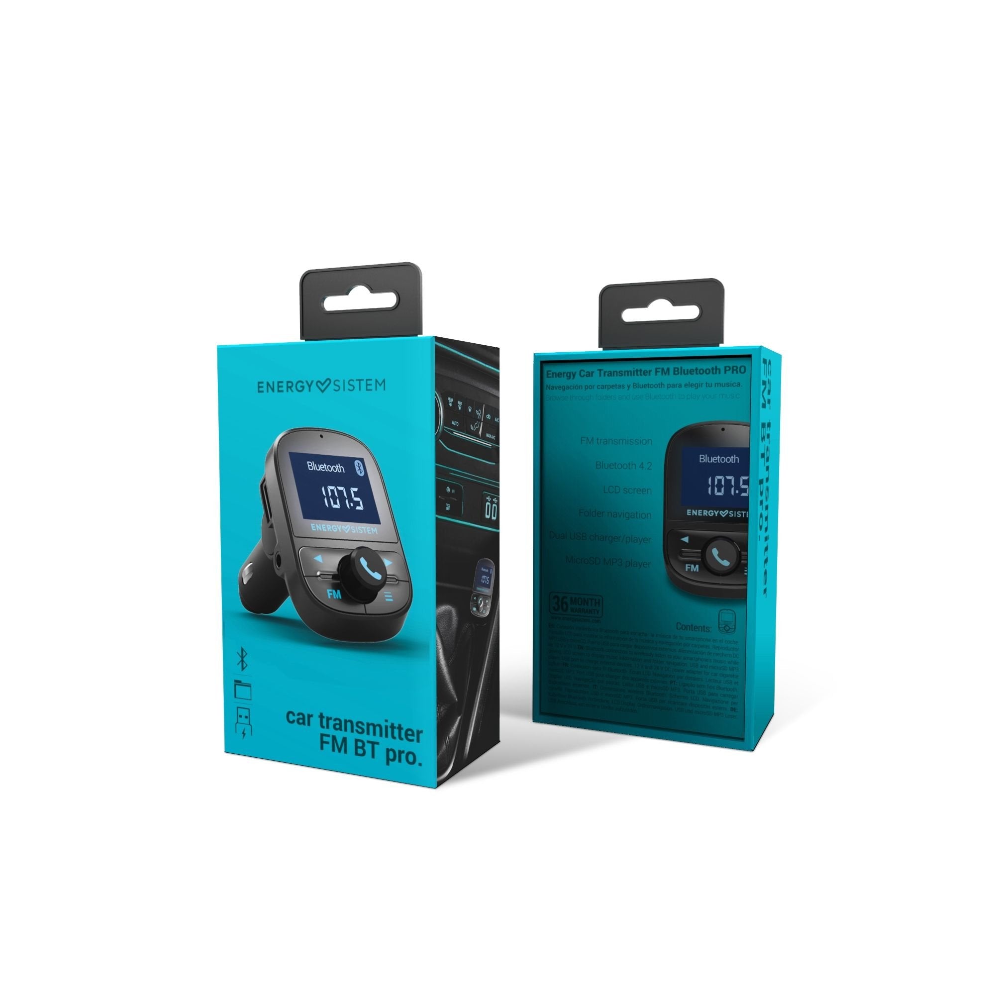 EAN 8432426447268 - Energy Sistem 44726 87,5 - 108 MHz Encendedor de cigarrillos Negro, Gris imagen 7