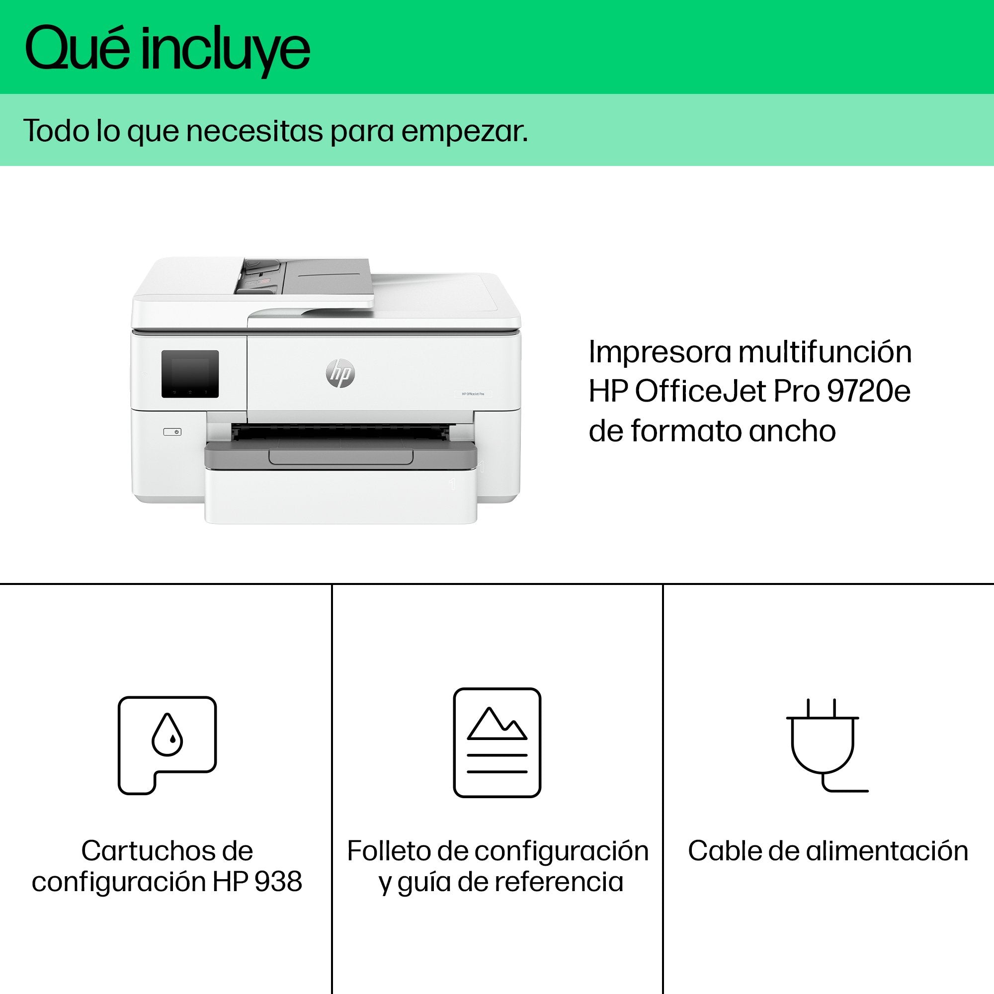 EAN 0196337488038 - HP OfficeJet Pro 9720e WF AiO Printer Inyección de tinta térmica A3 4800 x 1200 DPI 22 ppm Wifi imagen 6