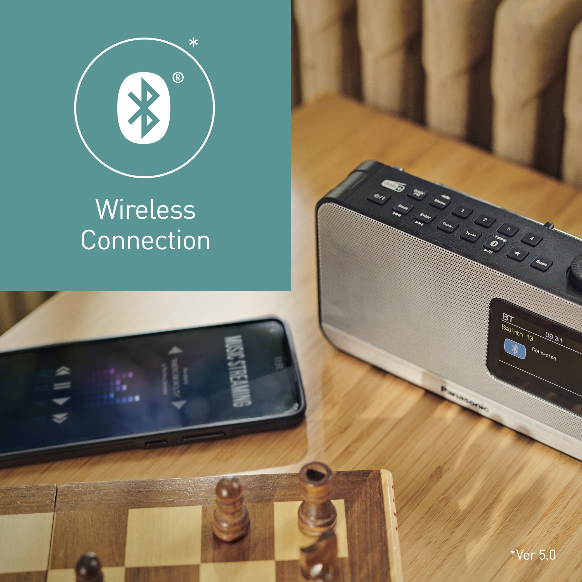 Radio Digital Port. Dab+/Fm 1w Cons Color Negro