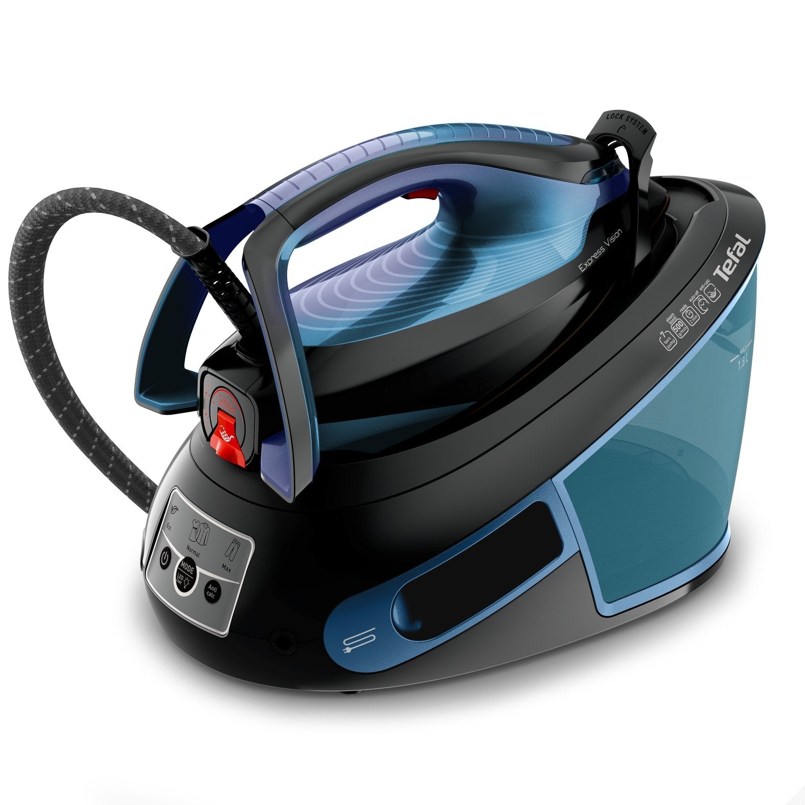 EAN 3121040086414 - Tefal Express Vision SV8151 2800 W 1,8 L Durilium AirGlide Autoclean soleplate Azul, Negro imagen 3