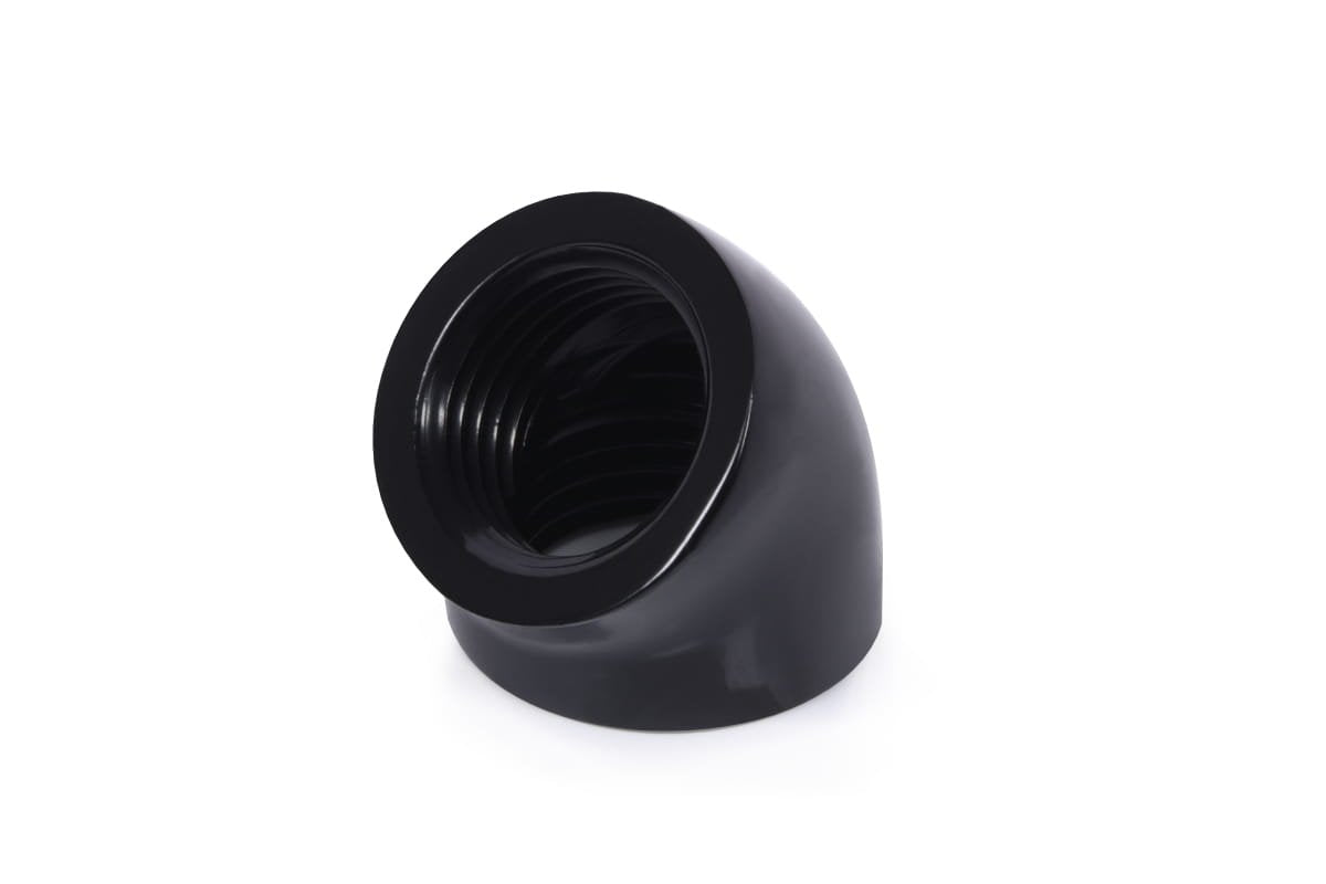 Alphacool Eiszapfen Conector L 45° G1/4 Hembra A G1/4 Hembra - Negro, Conexión Negro 17592