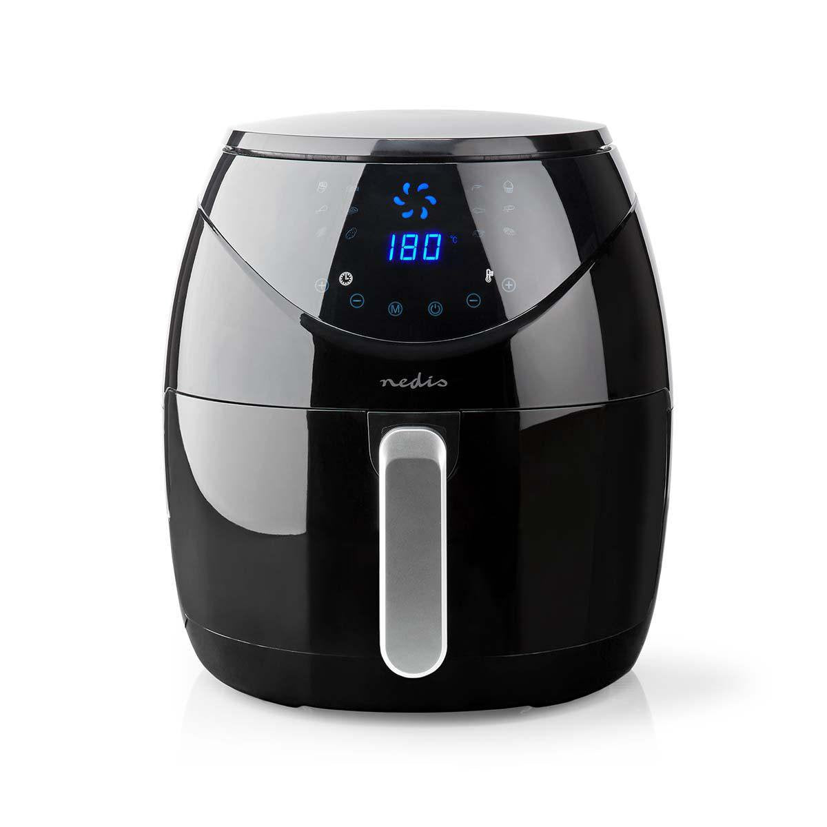 EAN 5412810334360 - Nedis KAAF250EBK freidora Sencillo 6,5 L Independiente 1800 W Freidora de aire caliente Negro imagen 2