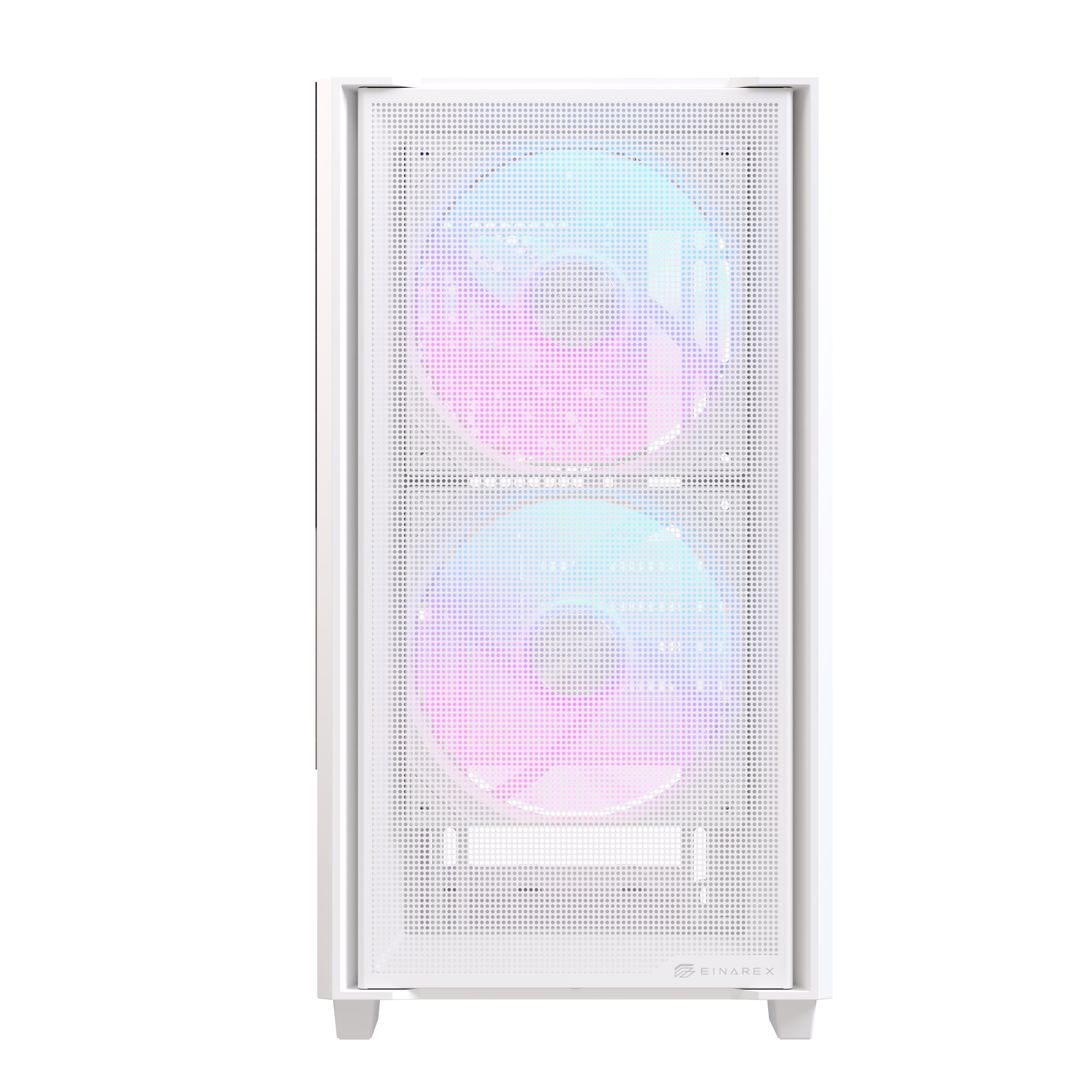 Caja Micro-Atx Einarex Pm150 Gaming Rgb Usb3.0 Usb-C White