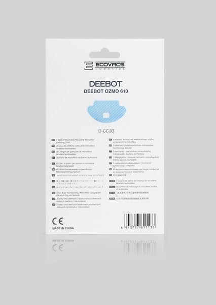 Ecovacs Trapo Para Ozmo 610/601 D-Cc3b Azul