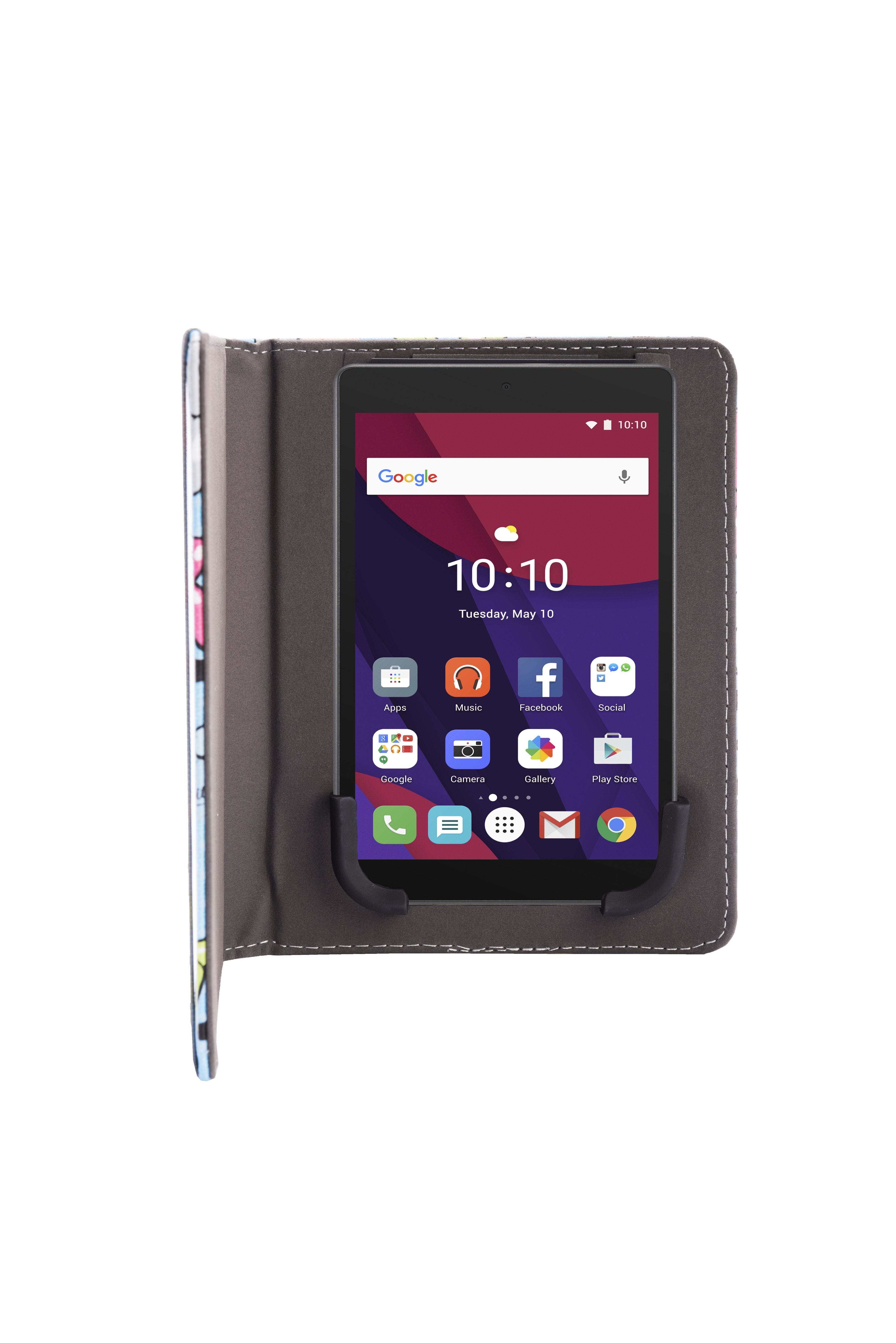 Funda Universal Silver Ht Para Ebook 6" Case Ballons Blue Metal