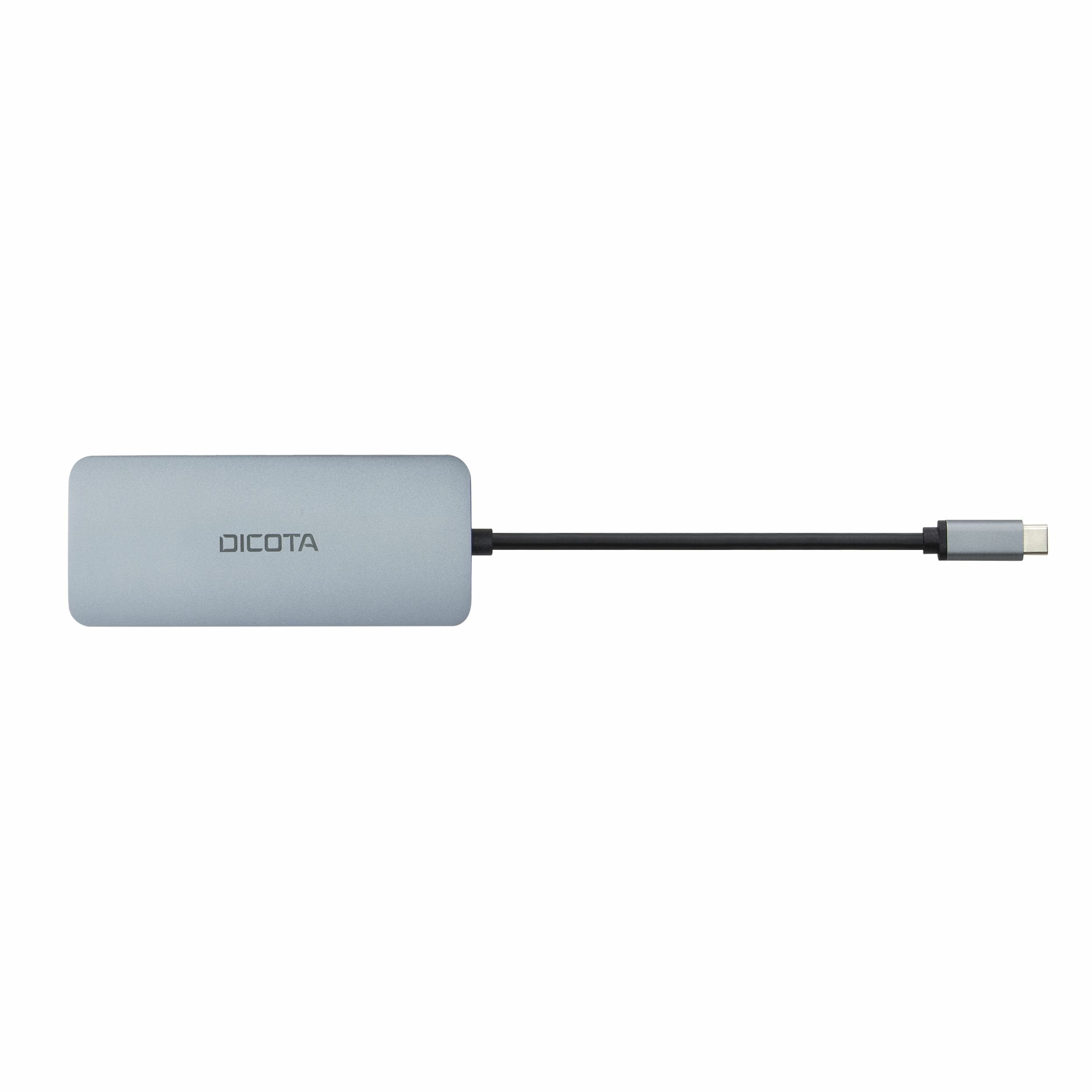 Dicota Usb-C 8-In-1 Multi Hub 4k Pd 100w Silver