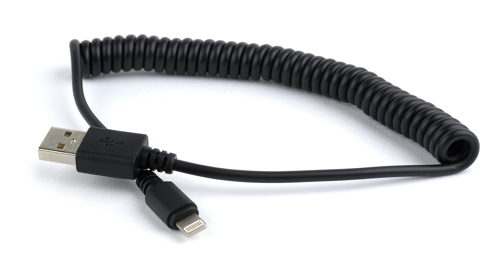 Gembird Cable Usb A Lightning Espiral Para Iphone 1.50m Negro Cc-Lmam-1.5m