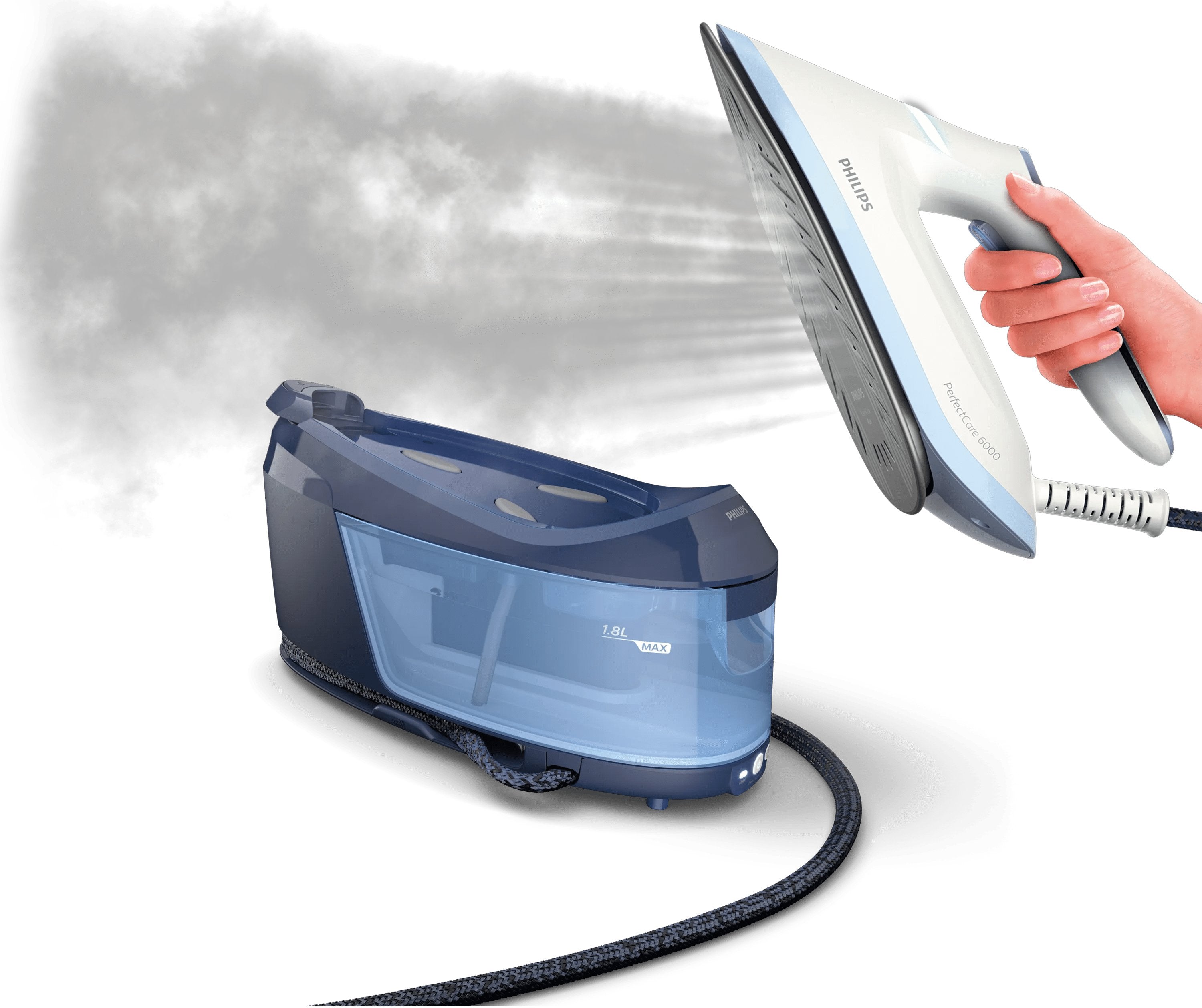 EAN 8720389015311 - Philips 6000 series PSG6026/20 estación plancha al vapor 2400 W 1,8 L Suela SteamGlide Plus Gris imagen 10
