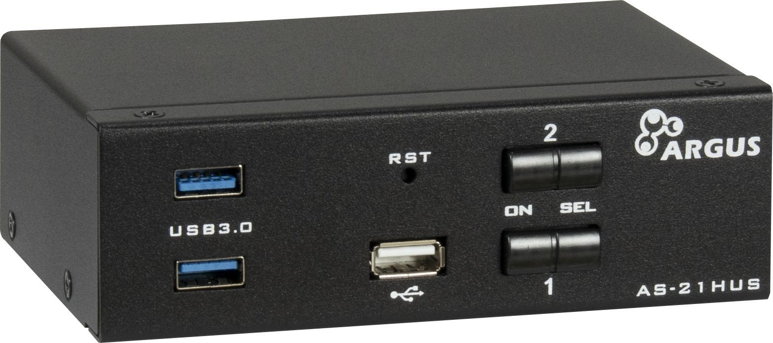 EAN 4260455649575 - Inter-Tech AS-21HUS interruptor KVM Negro imagen 1