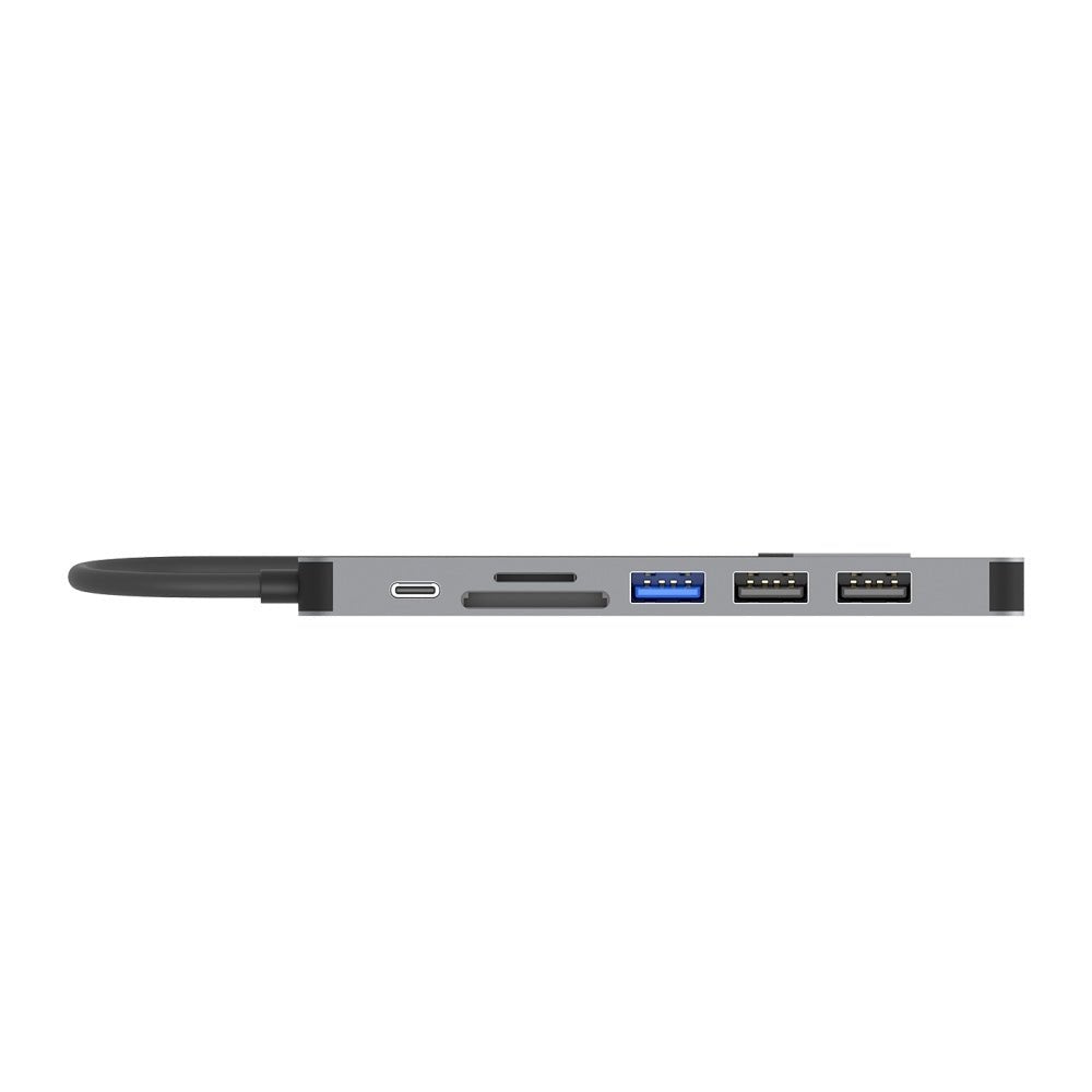 EAN 4894160049117 - UNITEK uHUB S7+ Alámbrico USB 3.2 Gen 1 (3.1 Gen 1) Type-C Gris imagen 3
