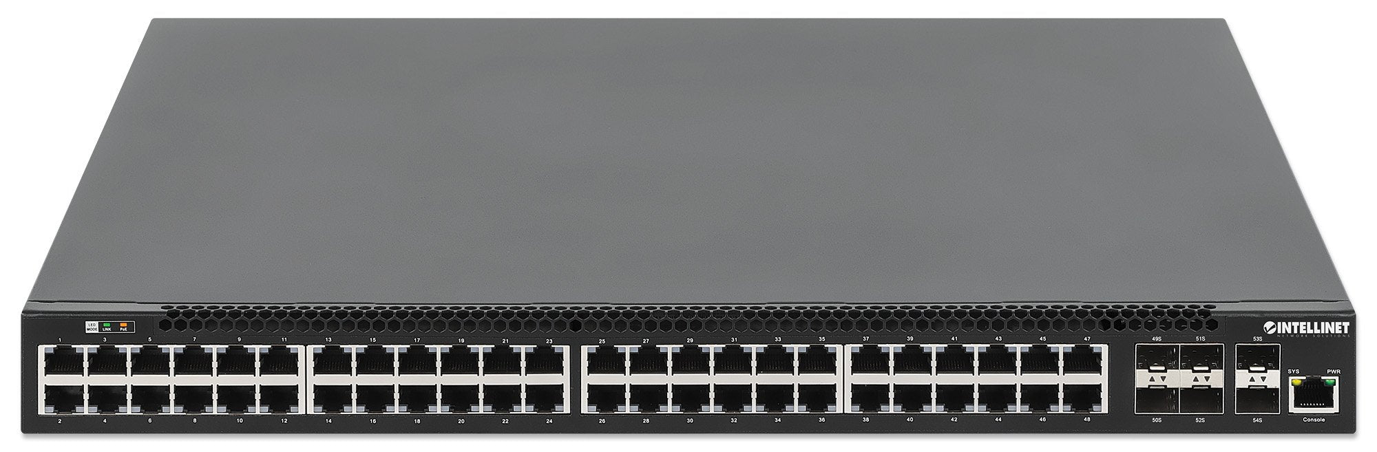 EAN 766623562041 - Intellinet 562041 switch Gestionado L3 Gigabit Ethernet (10/100/1000) Energía sobre Ethernet (PoE) Negro imagen 3