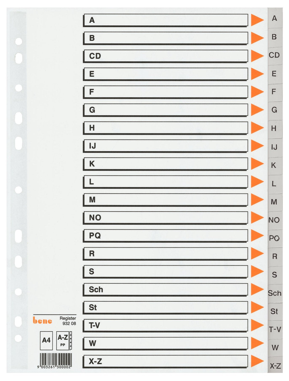 Bene Separador - 20 Piezas - Preimpreso: