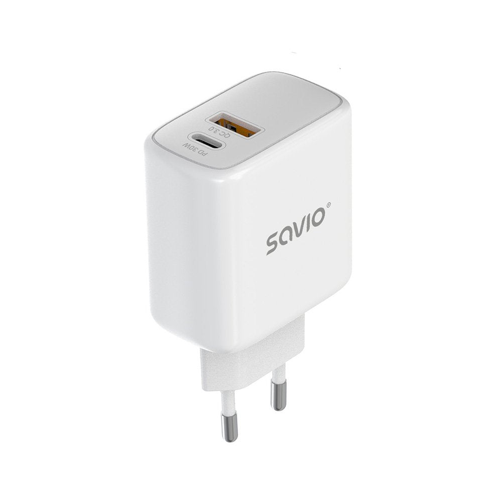 Ladowarka Sieciowa La-10 30w Quick Charge Power Delivery 3.0 Biala + Kabel