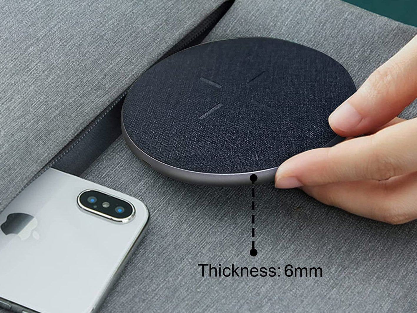 Cargador Inalambrico Conceptronic Gorgon03g Qi 15w Carga Rapida De Aluminio