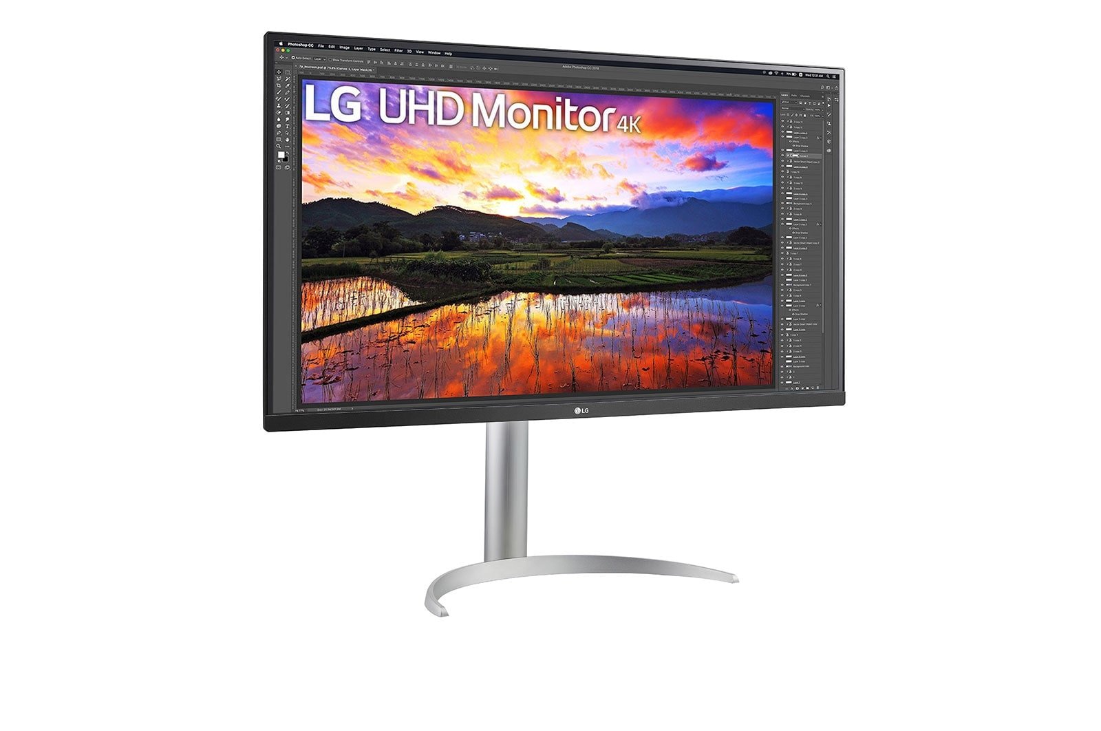 Monitor Lg 32" 32up55np-W Ultra Hd 4k 2x 4ms 16:9 Ips Hdmi Dp Usb-C Speaker 4k Uhd Negro Blanco