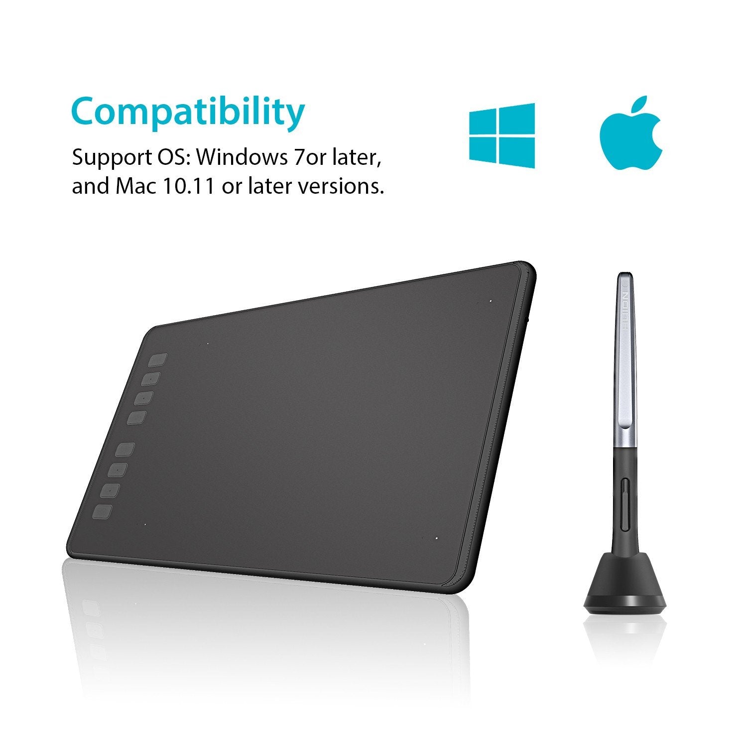 EAN 6930444800628 - HUION H950P tableta digitalizadora Negro 5080 líneas por pulgada 220 x 137 mm USB imagen 3