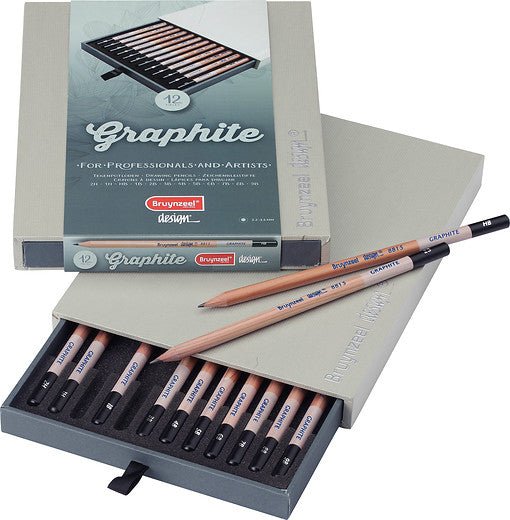 Talens Bruynzeel Lápices Graphite Design 2h A 9b Estuche De Lujo De 12