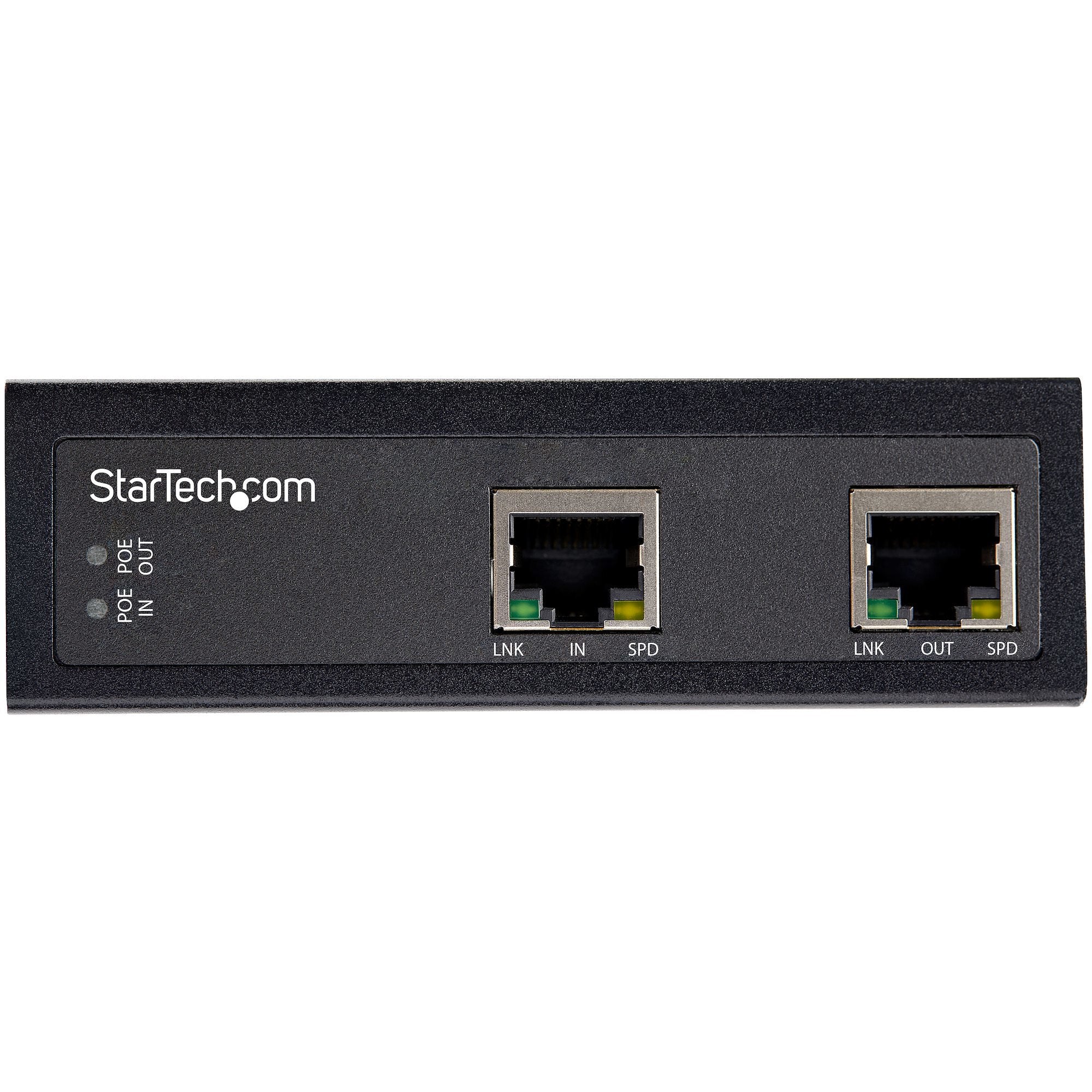 EAN 0065030889650 - StarTech.com POEEXT1G60W ampliador de red Repetidor de red Negro 100, 1000 Mbit/s imagen 4