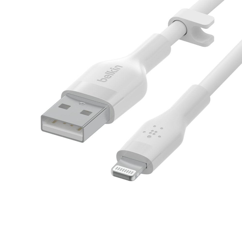 Belkin Cbl Scicone Usb-A Ltg 2m Blc Cable Usb Usb A Usb C/Lightning Blanco