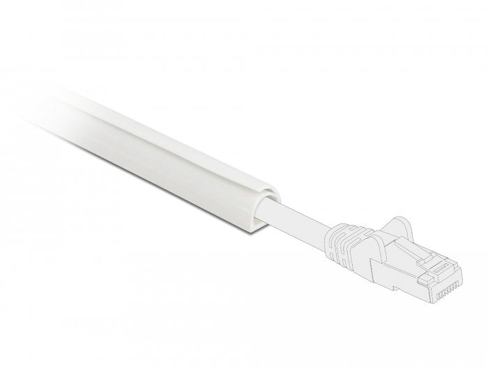 Delock Canal Con Cierre Automático 10 X 10 Mm - Longitud 1 M Blanco