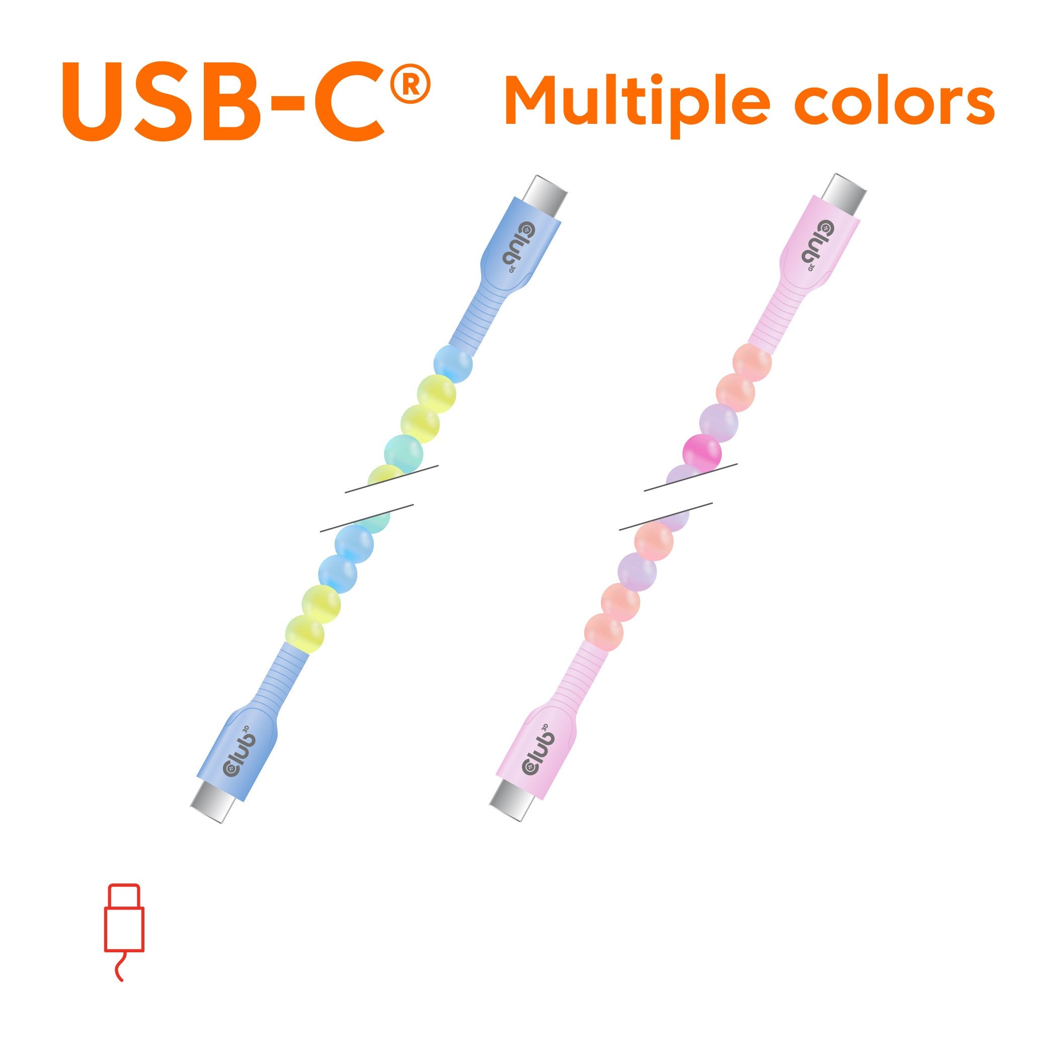 EAN 8719214473303 - CLUB3D CAC-3011 cable USB 2 m USB C Azul, Verde imagen 2