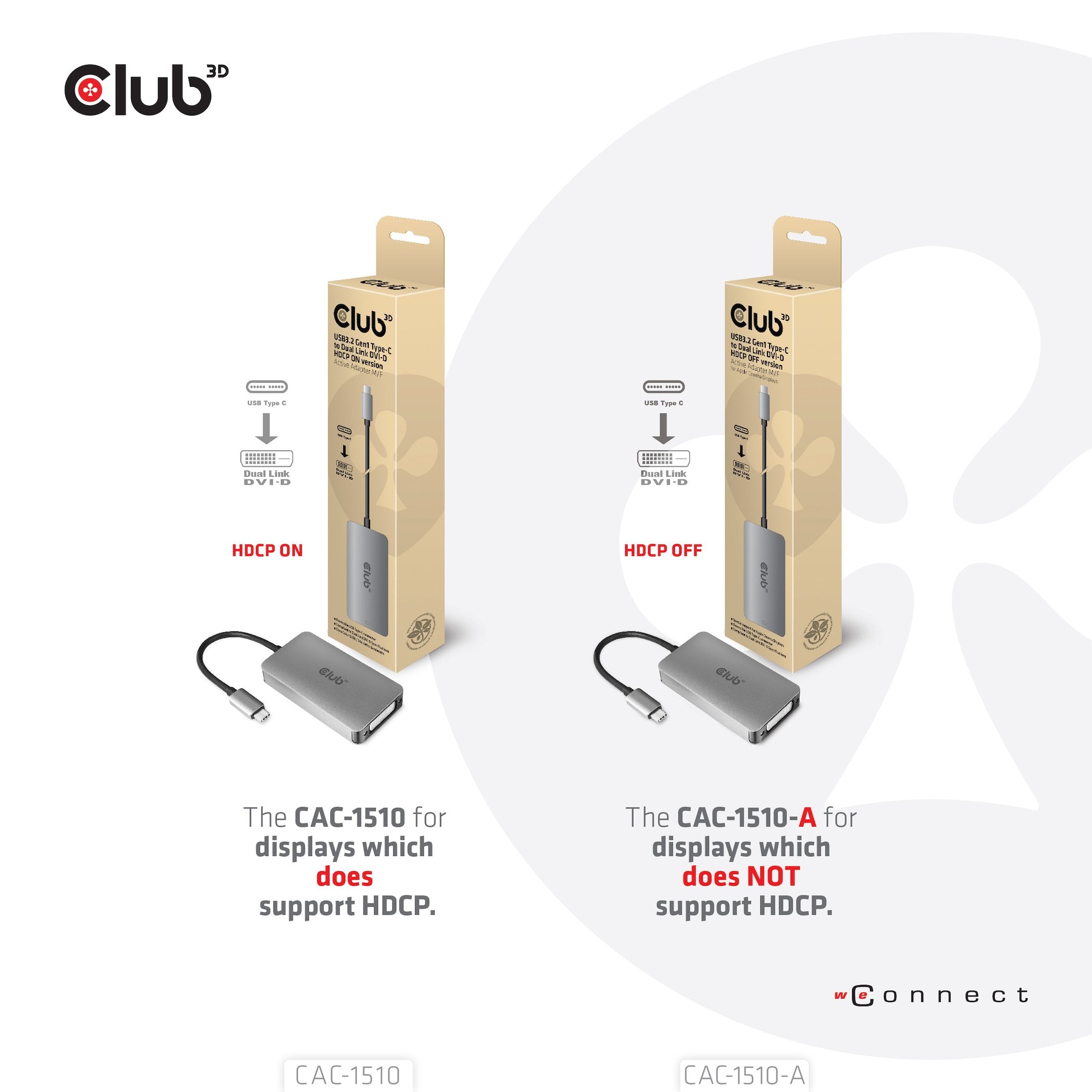 EAN 8719214471651 - CLUB3D CAC-1510-A adaptador de cable de vídeo 0,25 m USB Tipo C DVI Gris imagen 3