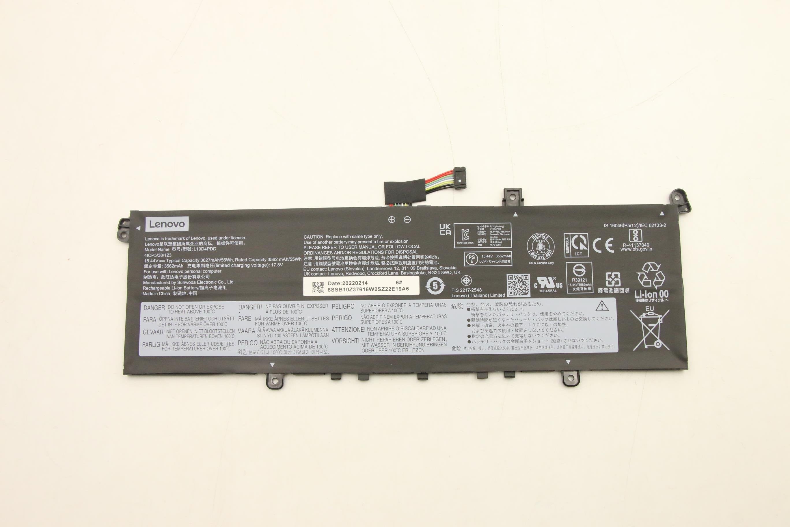 56wh Lithium-Polymer Battery For Lenovo Thinkbook Series
