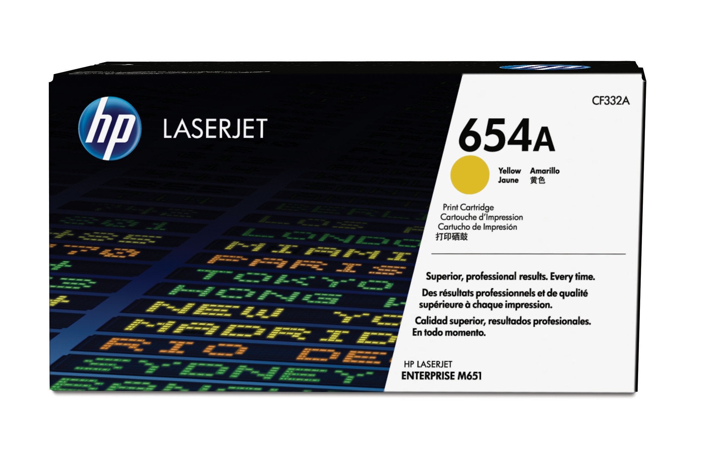 Toner Original Hp 654a Cf332a Yellow Para Laserjet Enterprise M651