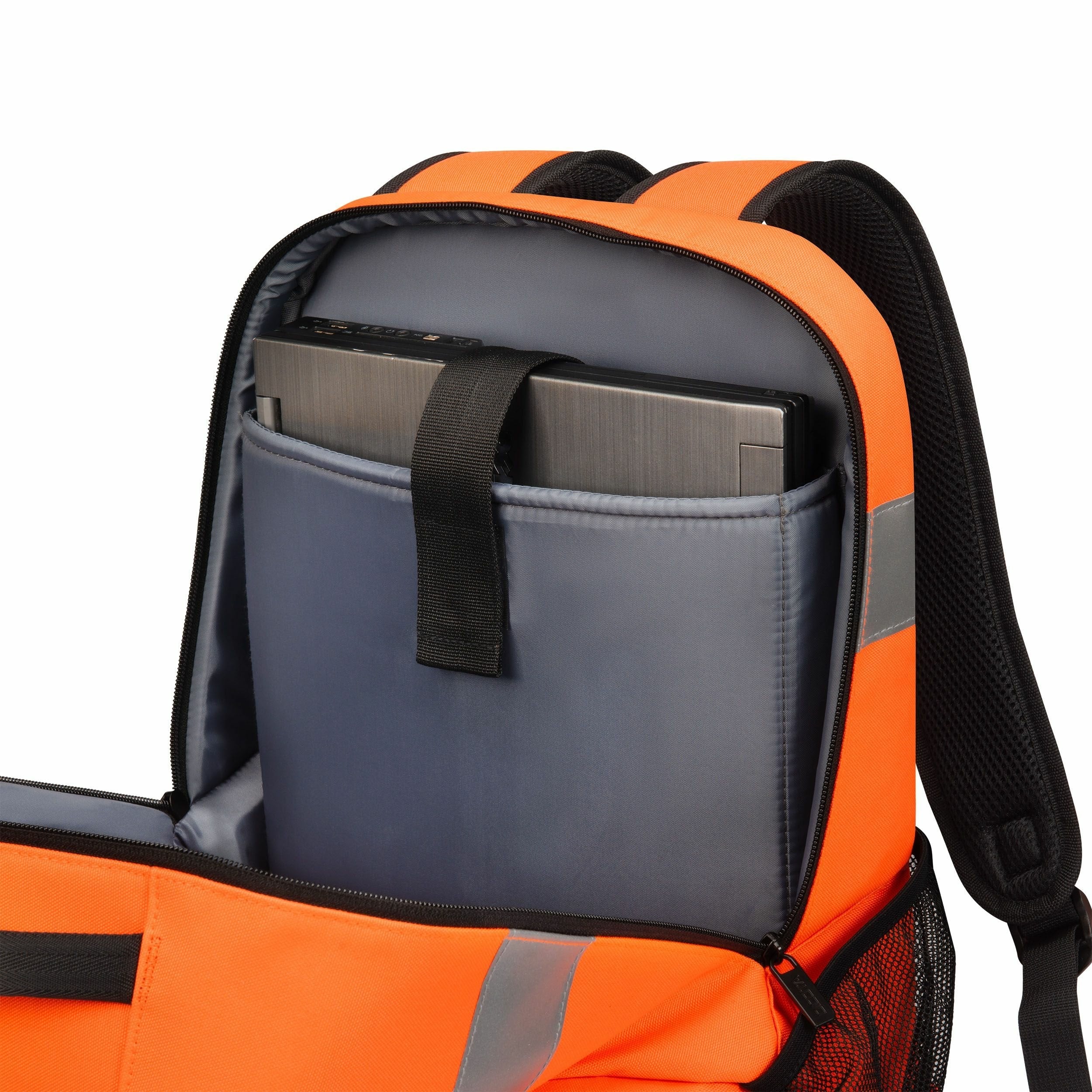 Mochila Dicota P20471-18 De Senderismo Negro, Gris, Naranja Tereftalato De Polietileno Reciclado (Rpet)