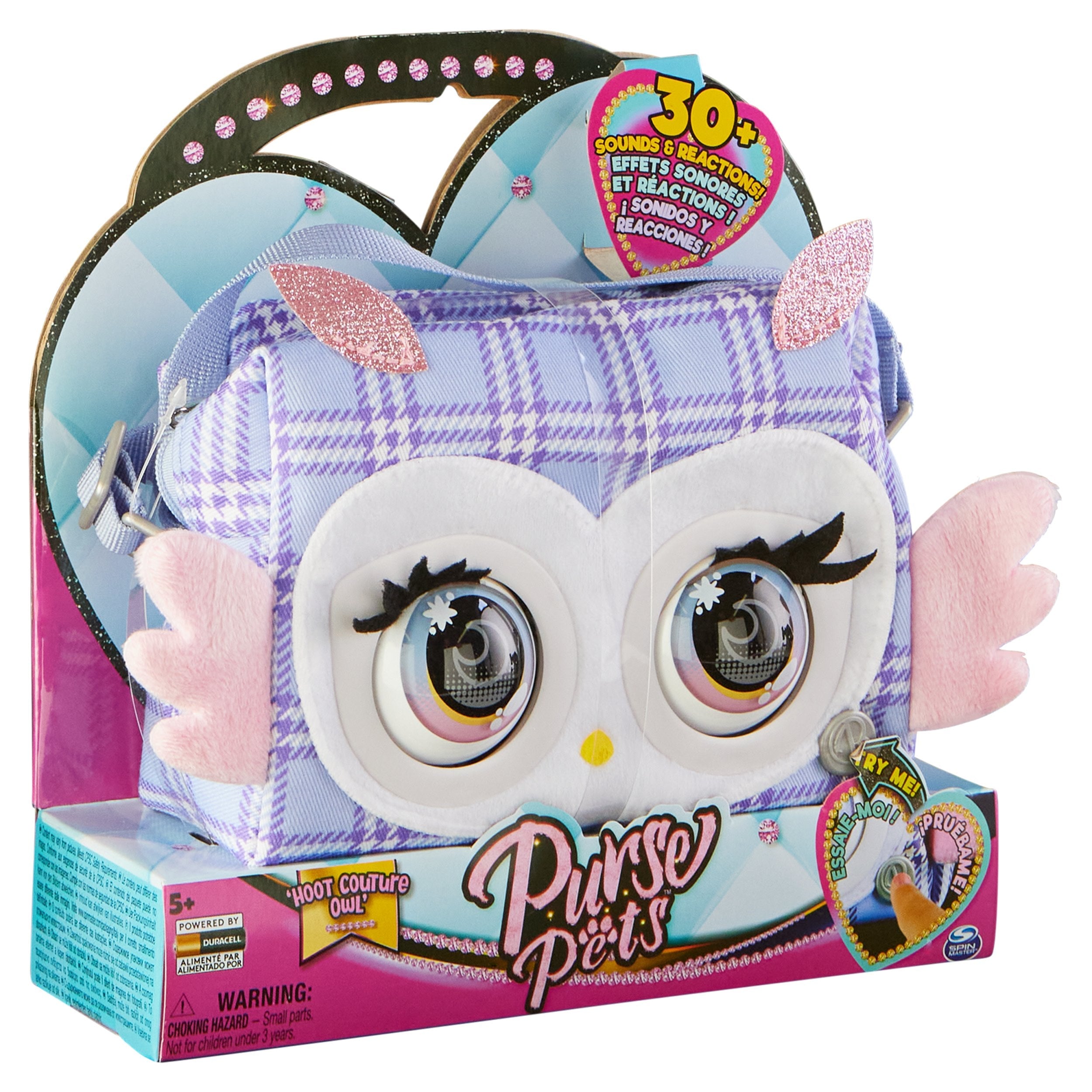 Bolso Y Juguete De Mascota Spin Master Purse Pets - Print Perfect Eule, Tasche 6064118