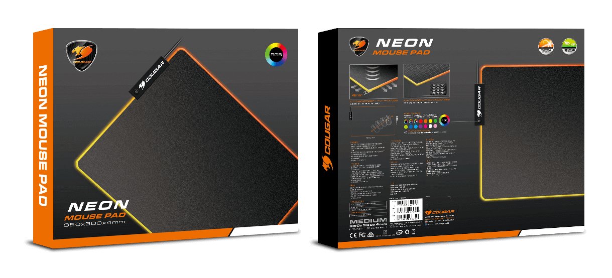 EAN 4715302442415 - COUGAR CGR-NEON Alfombrilla de ratón para juegos Negro imagen 5