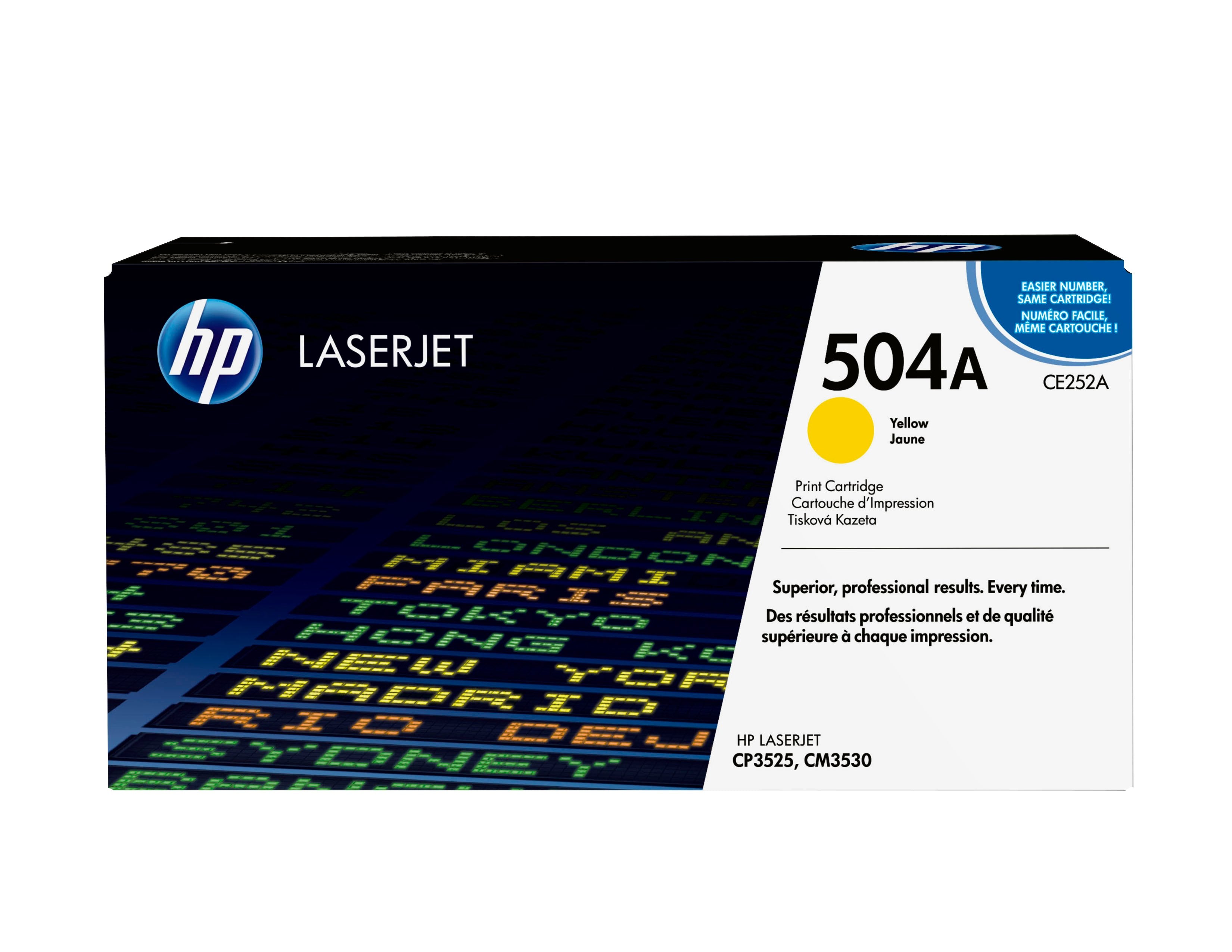 EAN 0883585595716 - HP 504A Yellow Original LaserJet Toner Cartridge cartucho de tóner 1 pieza(s) imagen 1