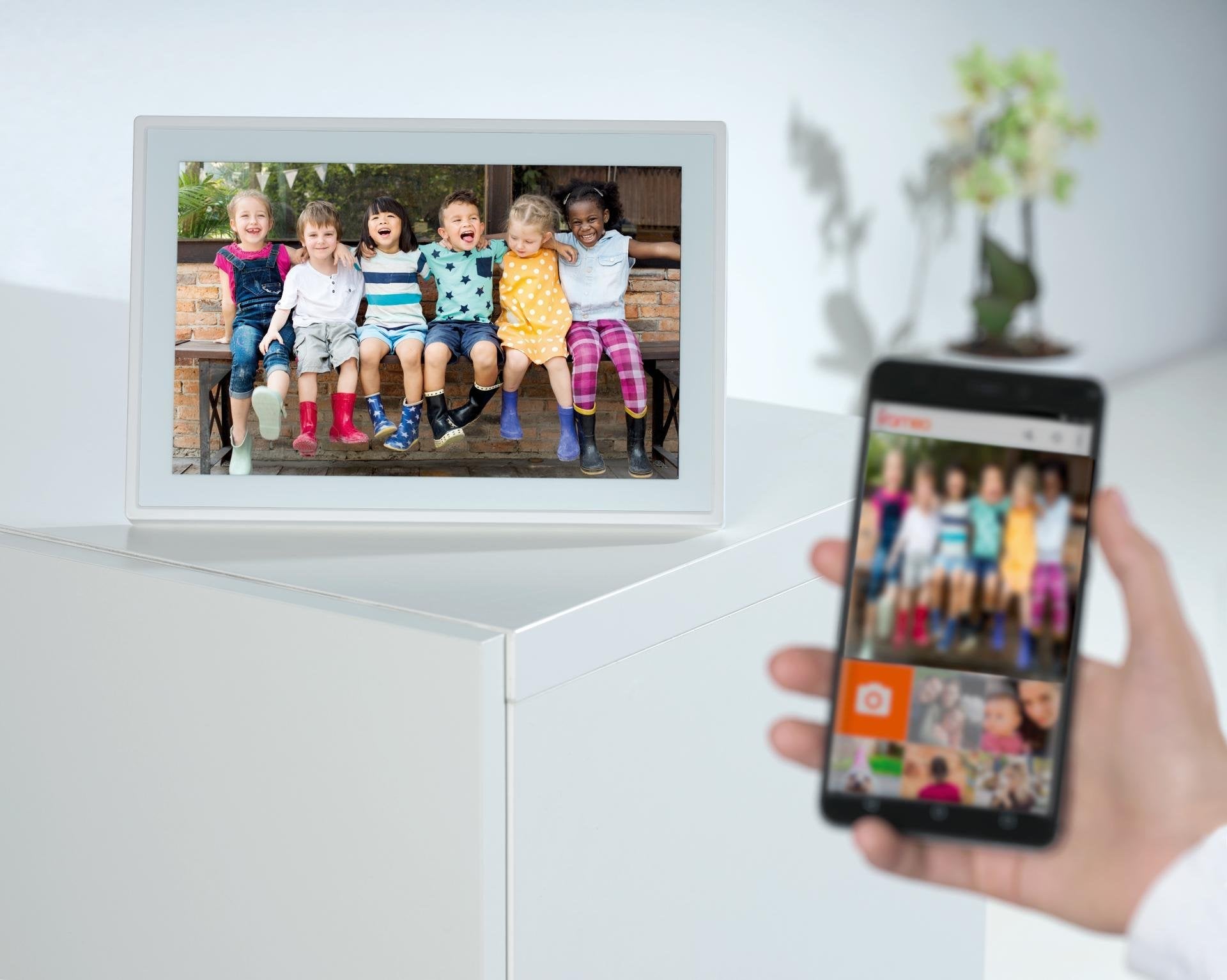 Marco Fotográfico Denver Pff-1515w Digital Blanco 39,6 Cm (15.6") Pantalla Táctil Wifi