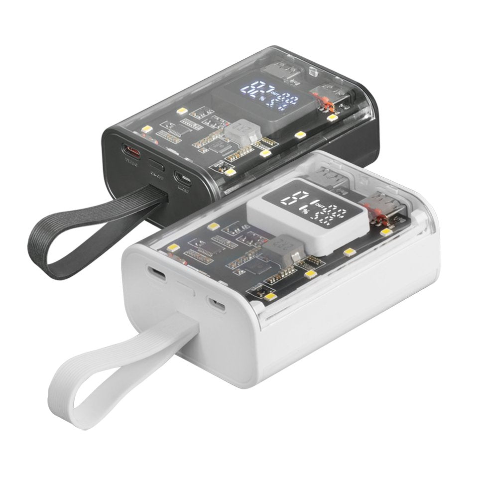 Power Bank Mpk-10k 10000mah 22.5w Blanco Mars Gaming 10000mah/ Qc3.0, Pd3.0/ 2x Usb-A, 1x Usb-C, 1x Microusb/ Función Linterna