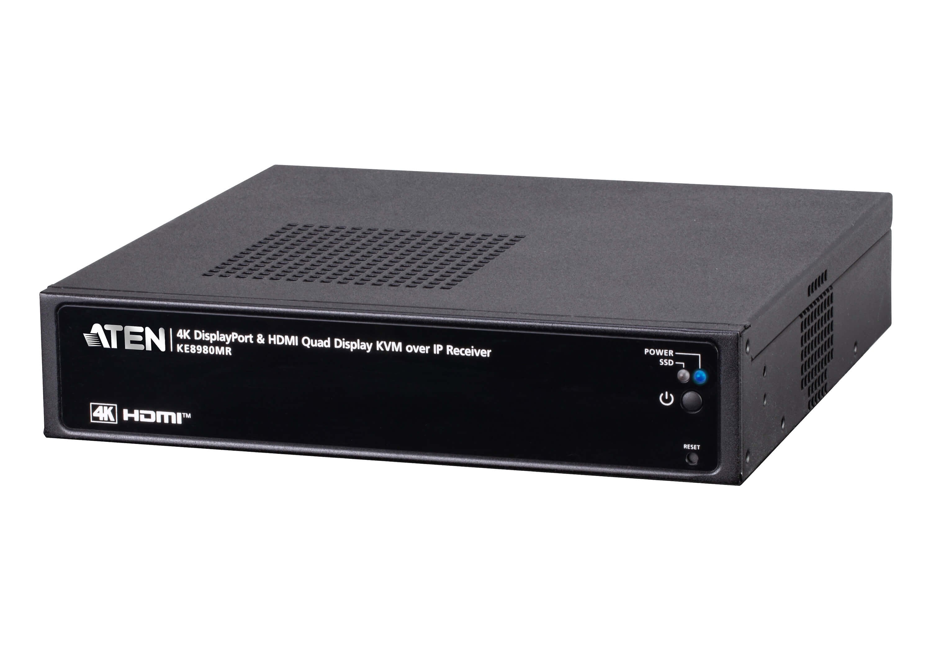 Receptor Kvm Sobre Ip Multi-View Con 4 Pantallas 4k Aten-Ke8980mr