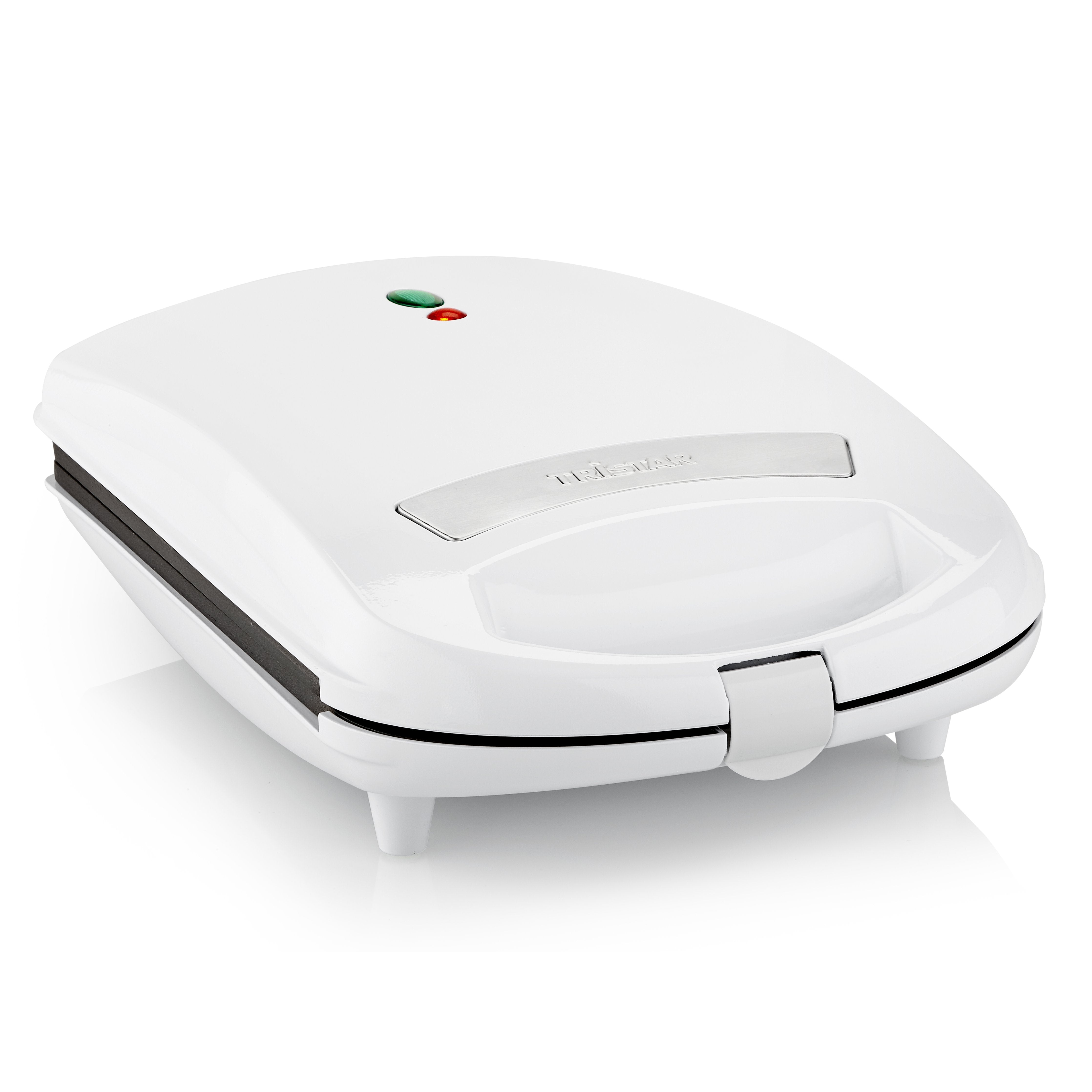 Sandwichera Tristar Sa-3065 4 Platos, Recubrimiento Antiadherente, Pies Antideslizantes, Blanco