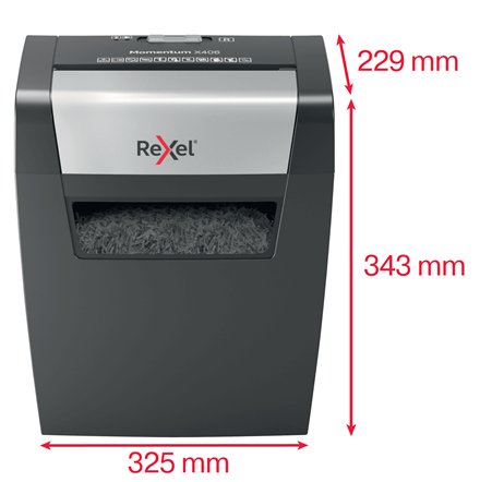 EAN 5028252523189 - Rexel Momentum X406 triturador de papel Corte en partículas 70 dB Azul, Gris imagen 4